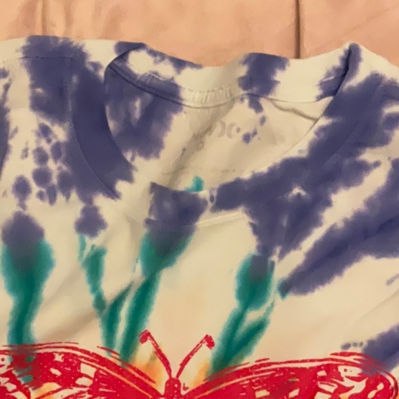 Hurley Papillon Washed Crop Long Sleeve T-Shirt size medium - Picture 4 of 6